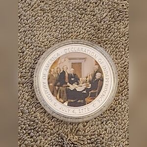 Declaration of Independence Challence Coin w/ Case, NWOT
